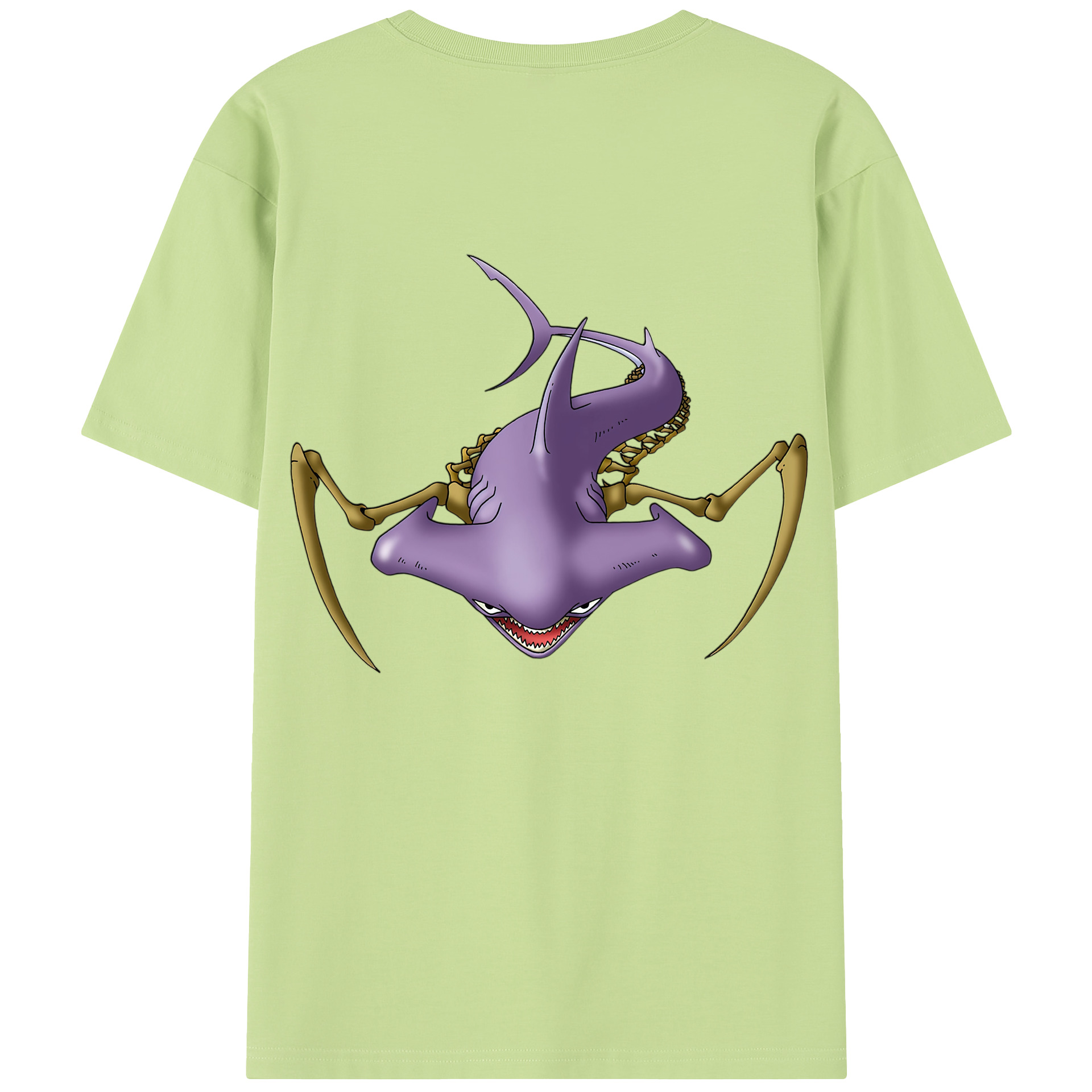 （画像用） ドラゴンクエスト Doragon Kuesuto Dragon Quest 綿100％半袖Tシャツ（背面プリント）